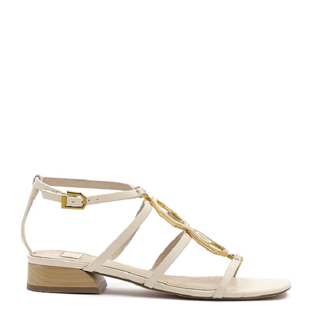 $79 NWT Louise et Cie EMBELLISHED LEATHER SANDAL - Picture 6 of 7